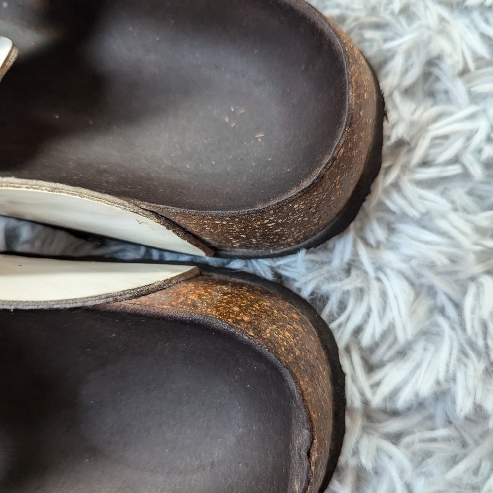 Birkenstock Betula White and Brown Women's Sandals 41 - Picture 4 of 5